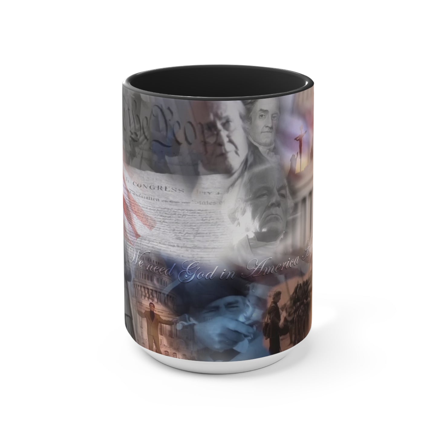 "We Need God in America Again" Collage Mug 11oz 15oz, Self Titled (1982)