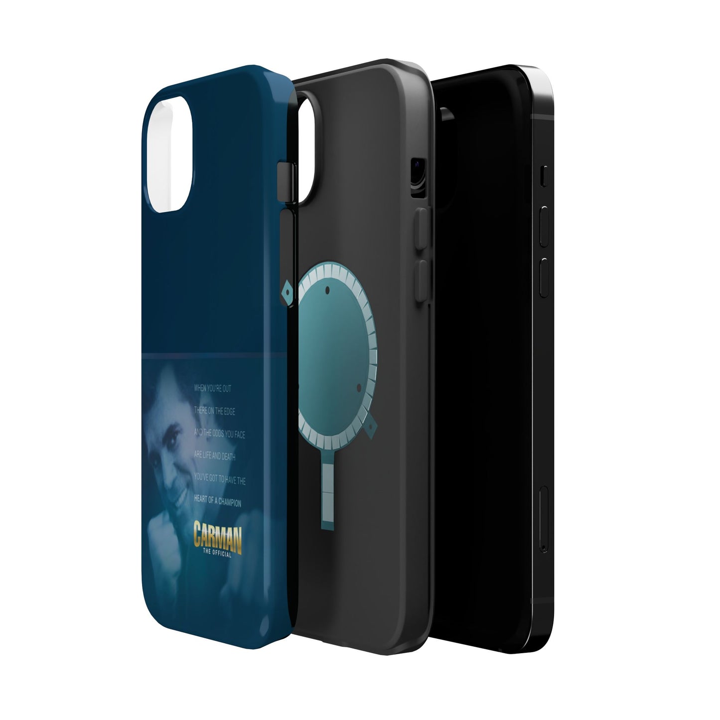 Magnetic Impact-Resistant Phone Case - Heart of a Champion Theme