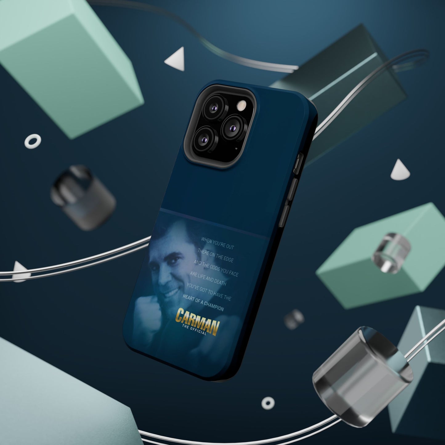 Magnetic Impact-Resistant Phone Case - Heart of a Champion Theme