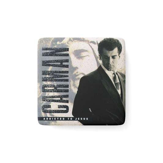"Addicted to Jesus" Porcelain Magnet, Square