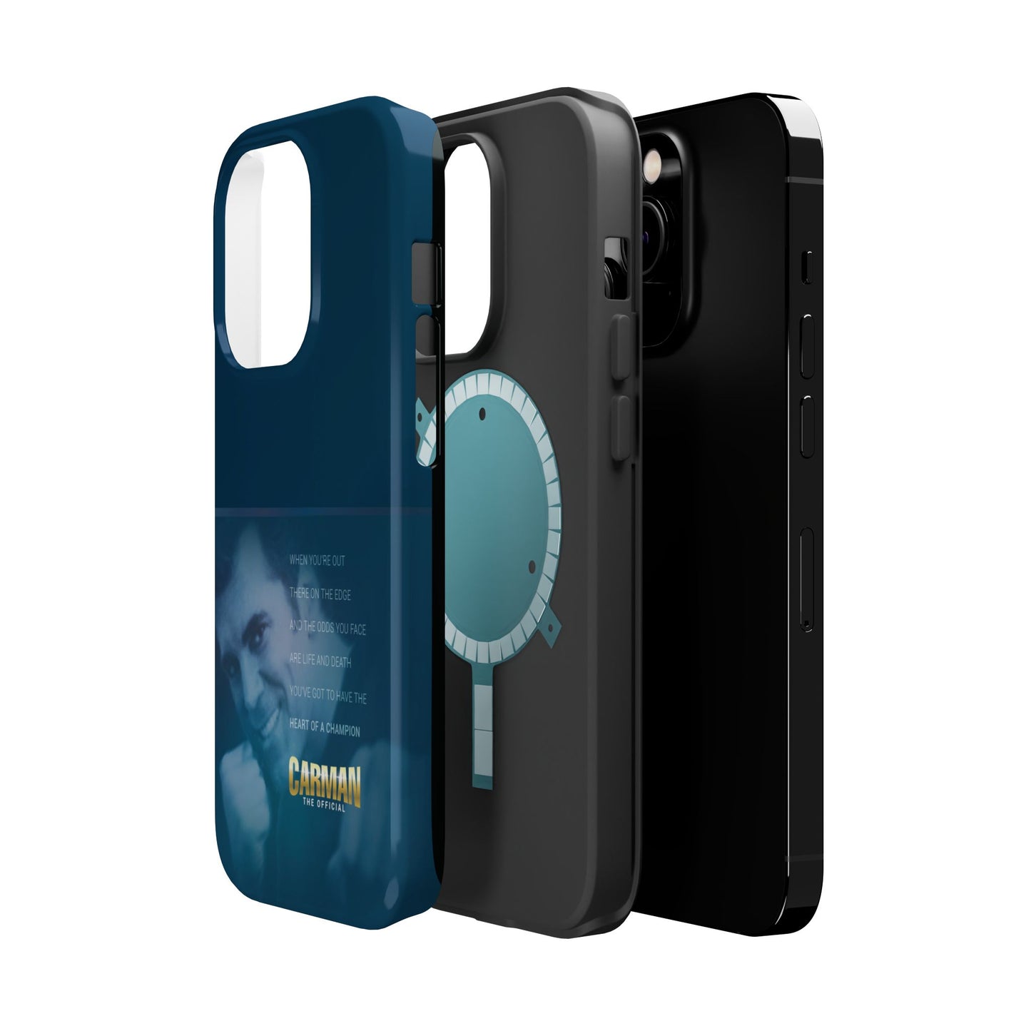 Magnetic Impact-Resistant Phone Case - Heart of a Champion Theme