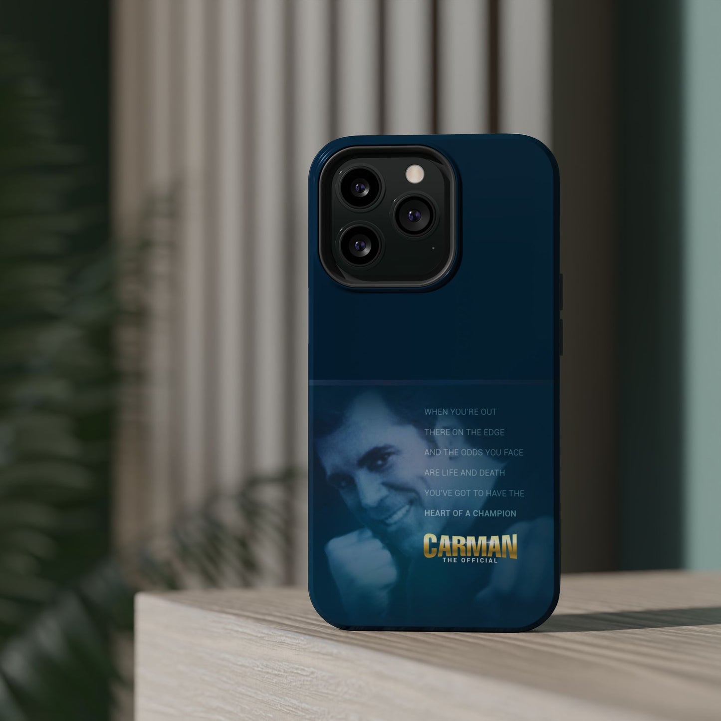 Magnetic Impact-Resistant Phone Case - Heart of a Champion Theme