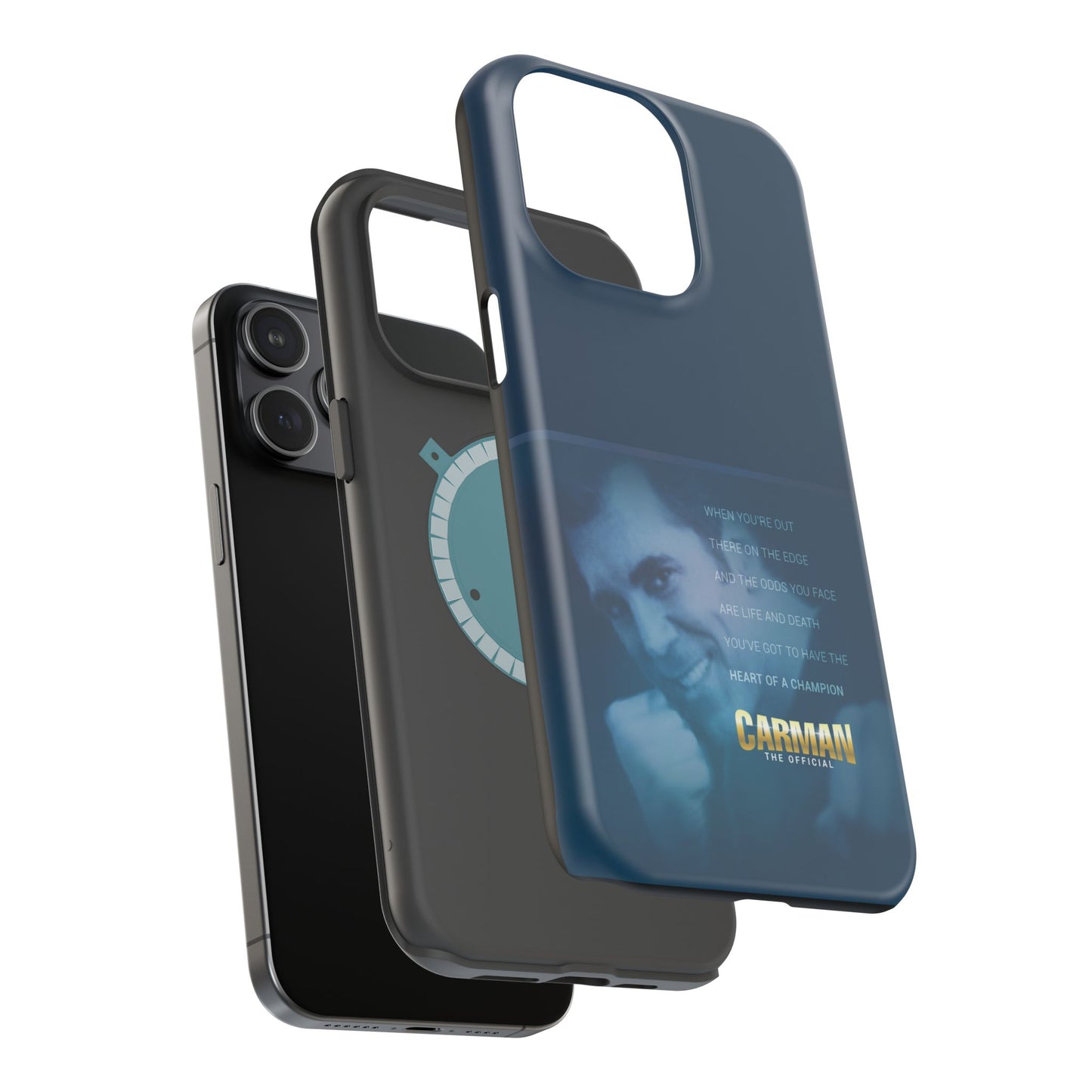 Magnetic Impact-Resistant Phone Case - Heart of a Champion Theme