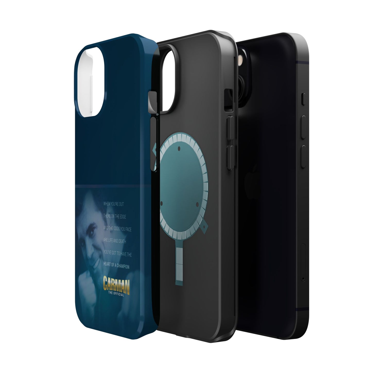 Magnetic Impact-Resistant Phone Case - Heart of a Champion Theme