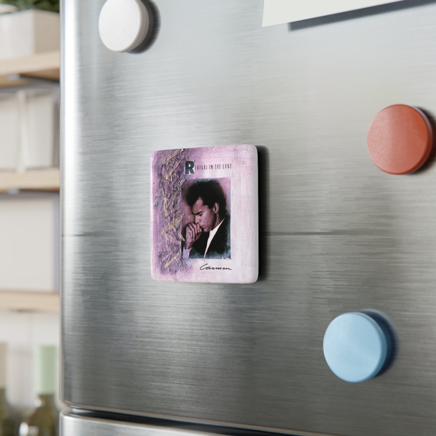 "Revival in the Land" Porcelain Magnet, Square