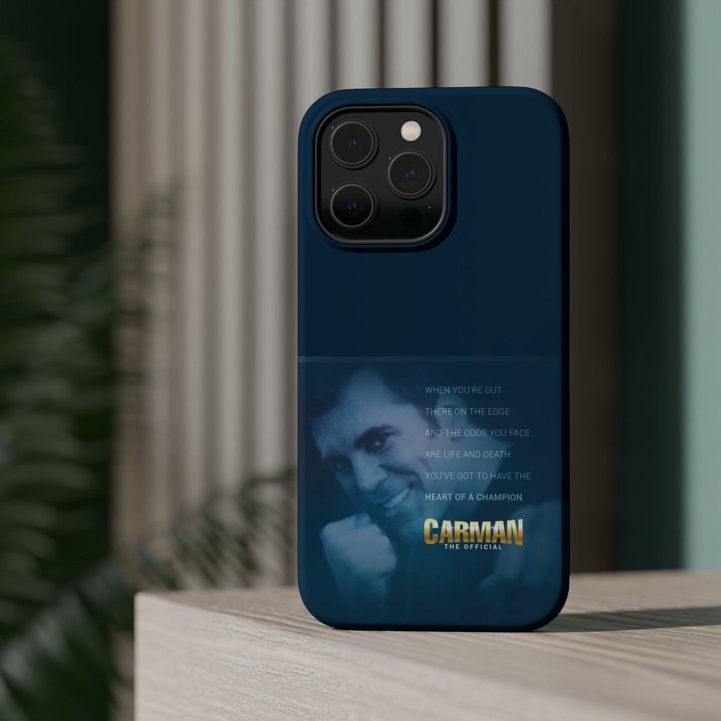 Magnetic Impact-Resistant Phone Case - Heart of a Champion Theme