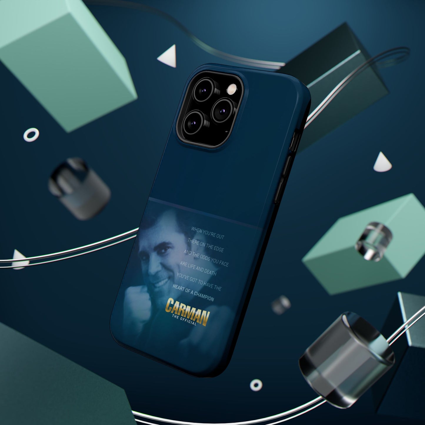Magnetic Impact-Resistant Phone Case - Heart of a Champion Theme