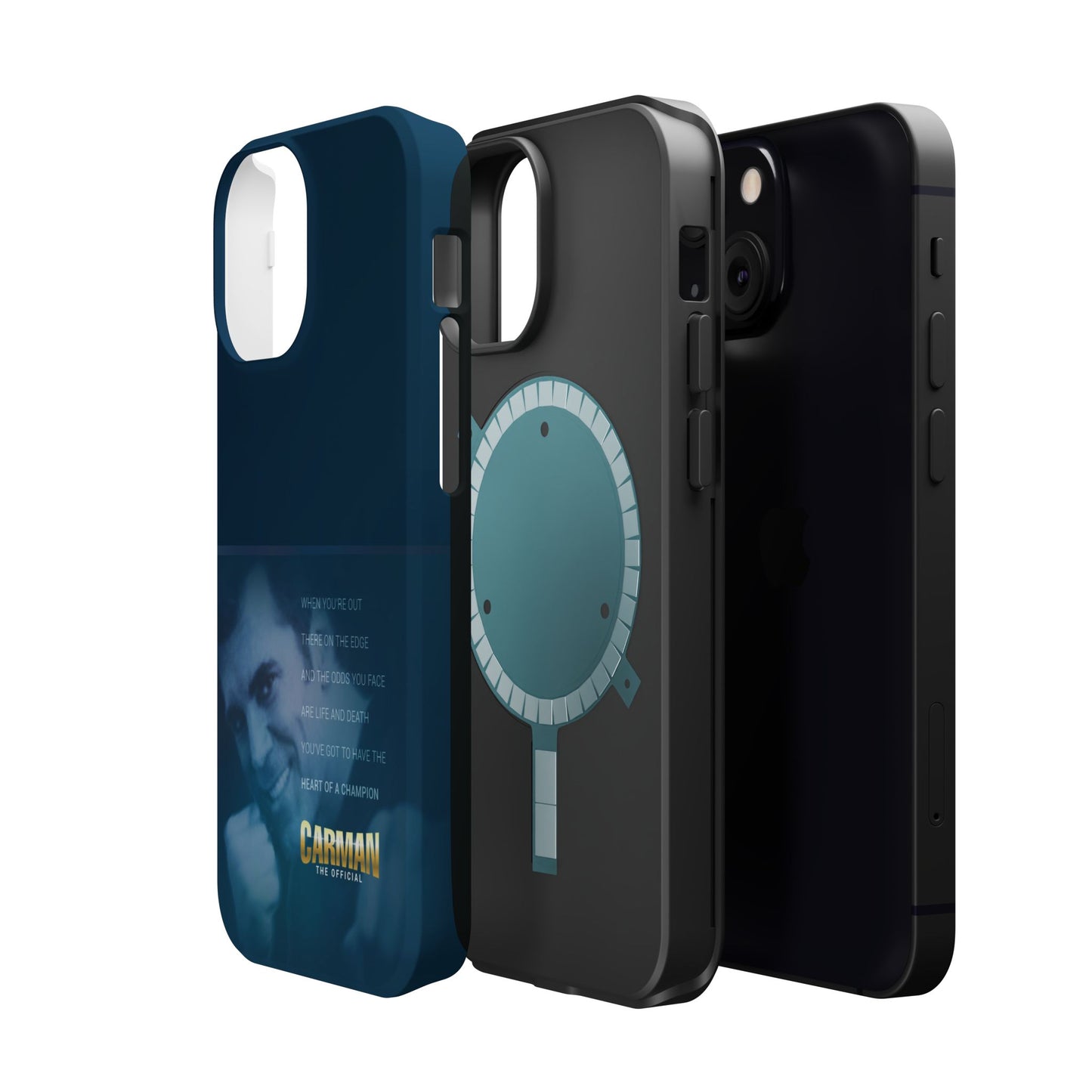 Magnetic Impact-Resistant Phone Case - Heart of a Champion Theme