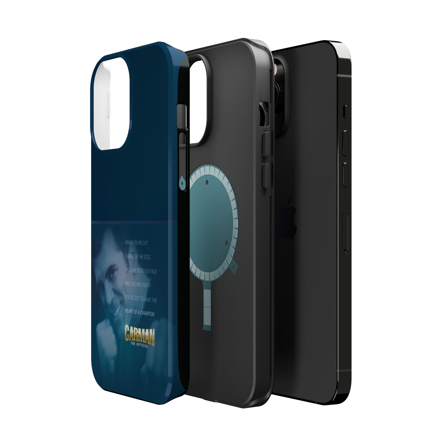 Magnetic Impact-Resistant Phone Case - Heart of a Champion Theme