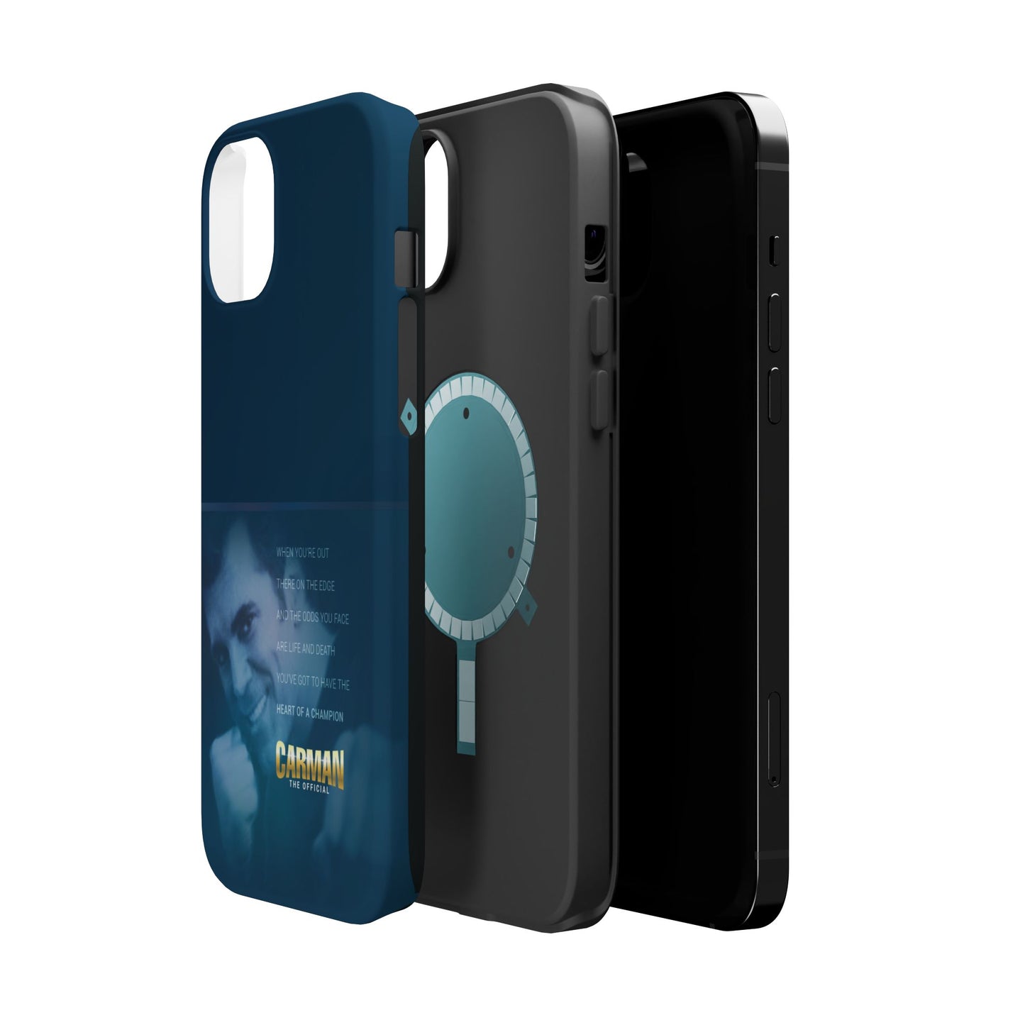 Magnetic Impact-Resistant Phone Case - Heart of a Champion Theme