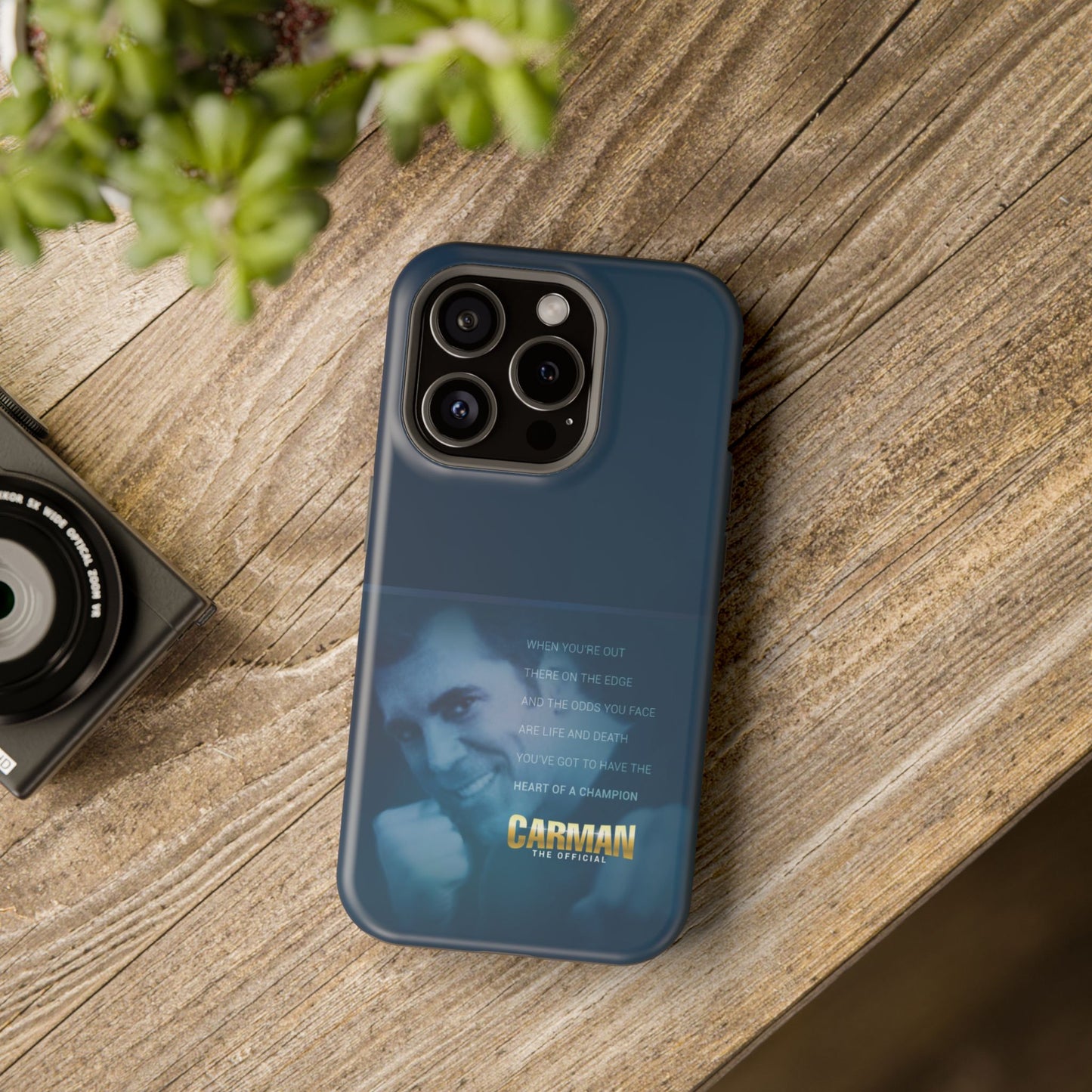 Magnetic Impact-Resistant Phone Case - Heart of a Champion Theme