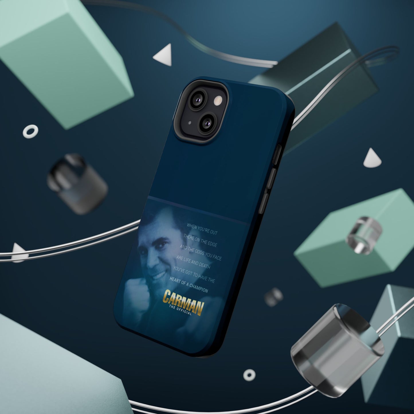 Magnetic Impact-Resistant Phone Case - Heart of a Champion Theme